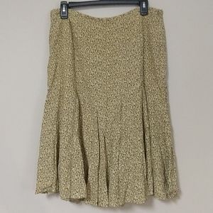 Kasper Fit & Flare Skirt 12 Tan Brown